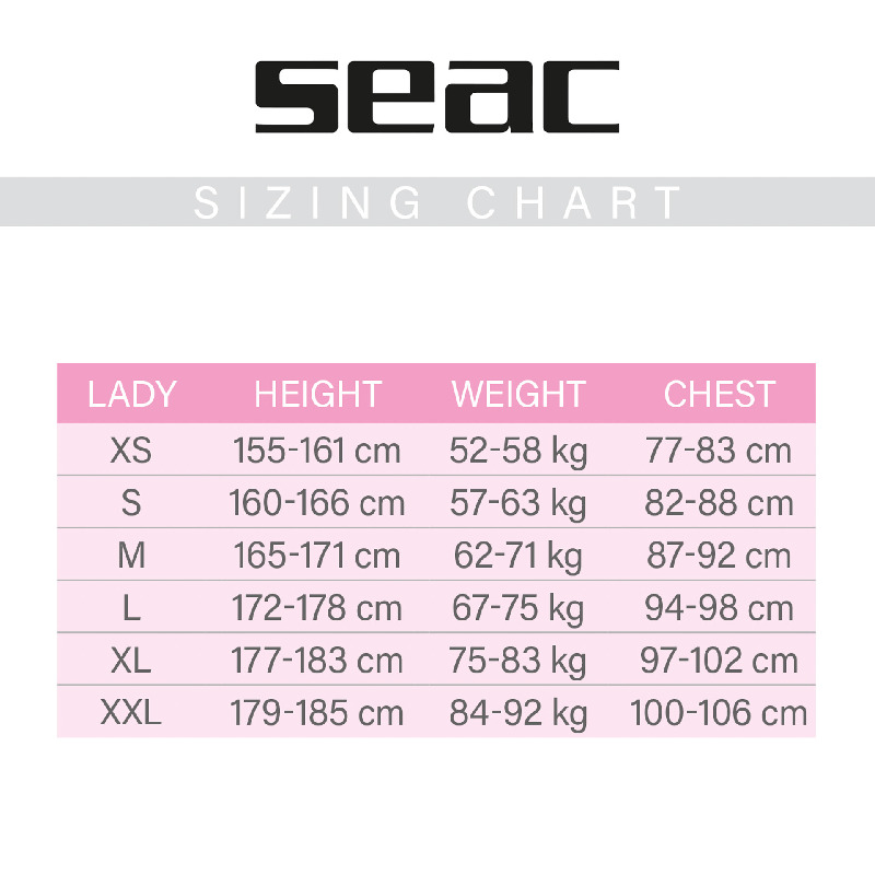 Seac Sense Black 3mm Mujer