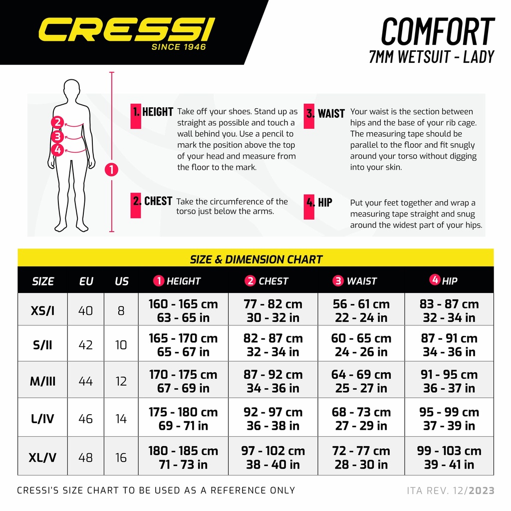 Cressi Comfort 2024 7mm Mujer