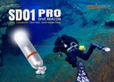 OrcaTorch SD01 Pro Flashlight Azul