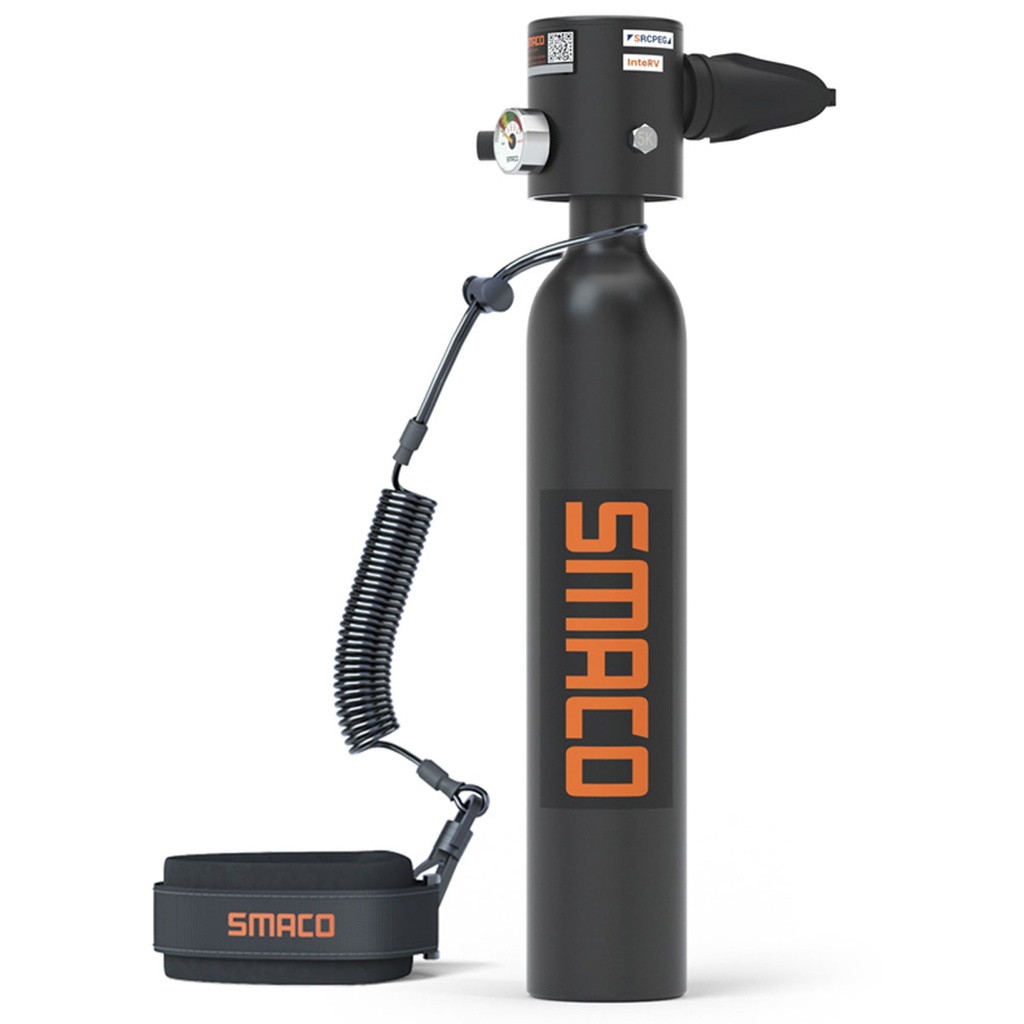 Smaco S300 Plus Mini Botella Buceo 0.5L Negro