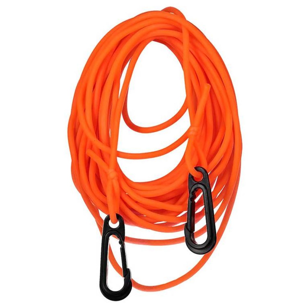 Cressi Cabo Bungee Elástico Flotante Boya 4mm (12m) Naranja