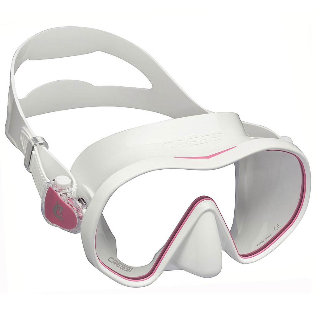 Cressi Máscara F-Dual Blanco / Rosa