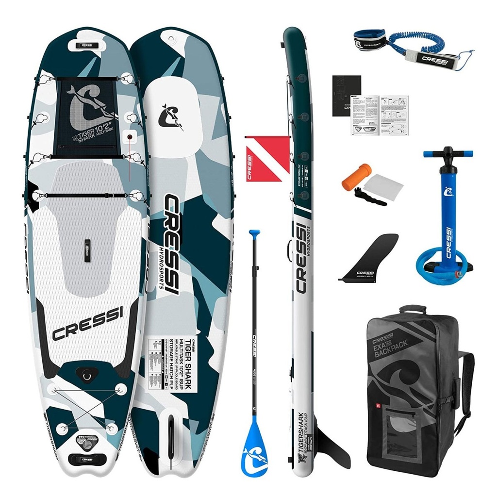 Cressi Tabla Paddle Surf Hinchable Tiger Shark Camuflaje 310cm