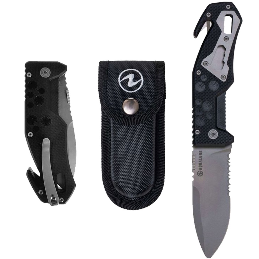 Aqualung Cuchillo Folding Blunt Titanio