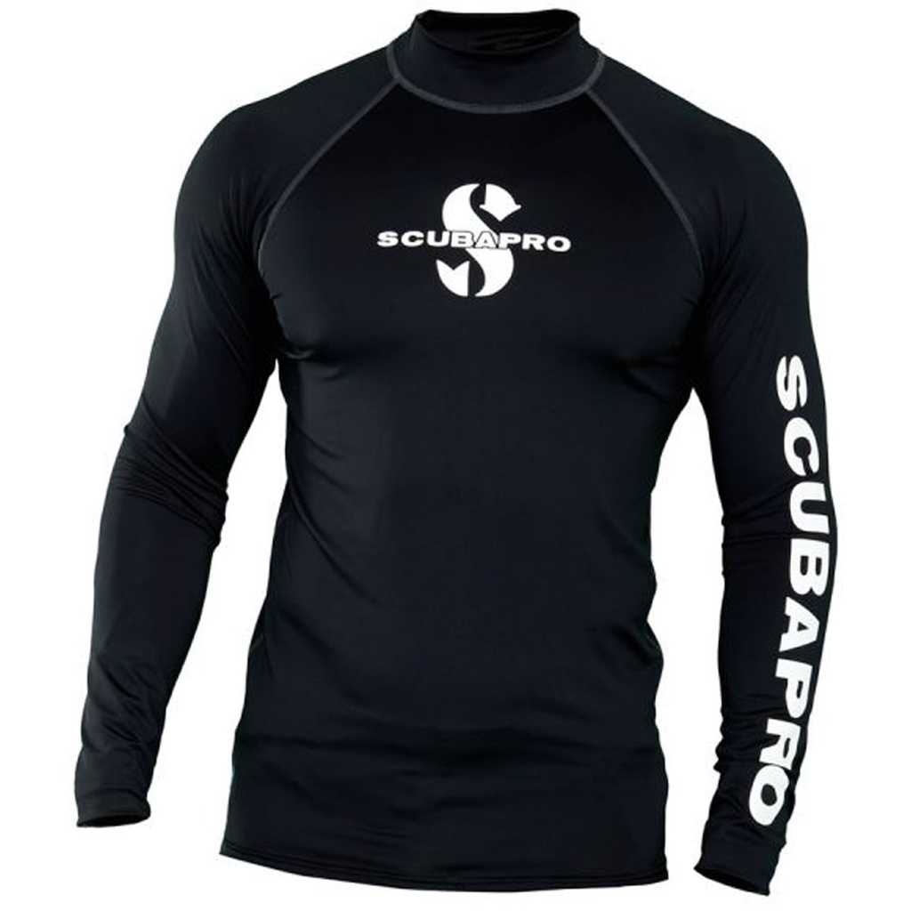 Scubapro Rash Guard Camiseta Manga Larga Negro Hombre