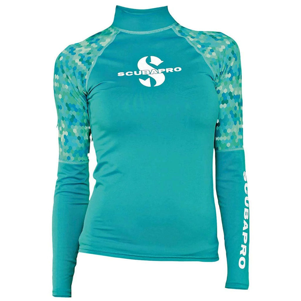 Scubapro Rash Guard Camiseta Manga Larga Caribbean Mujer