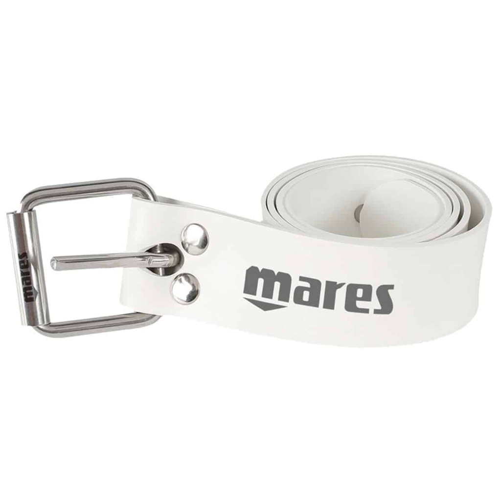 Mares Cinturon Elastico Hebilla Inox Marselles Blanco