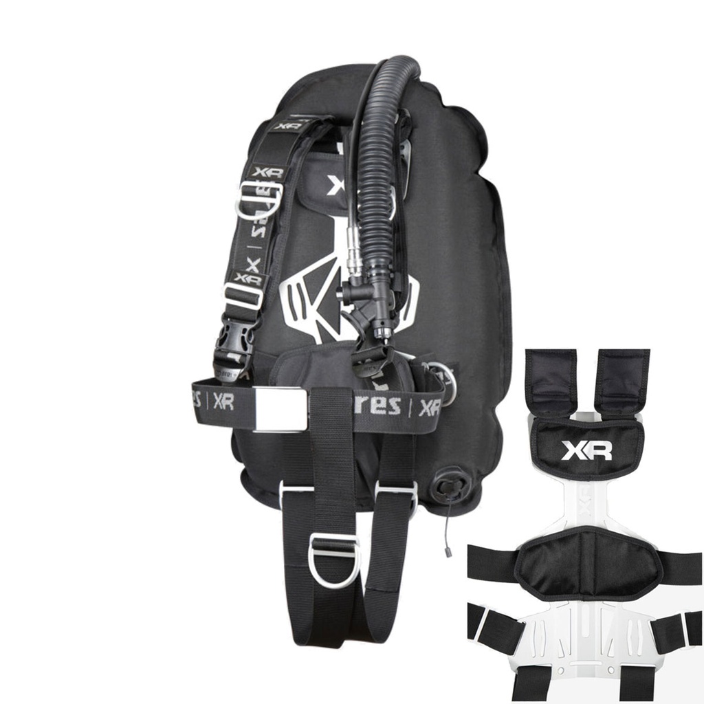 Mares Chaleco XR-Rec Trim Single Backmount Set Negro