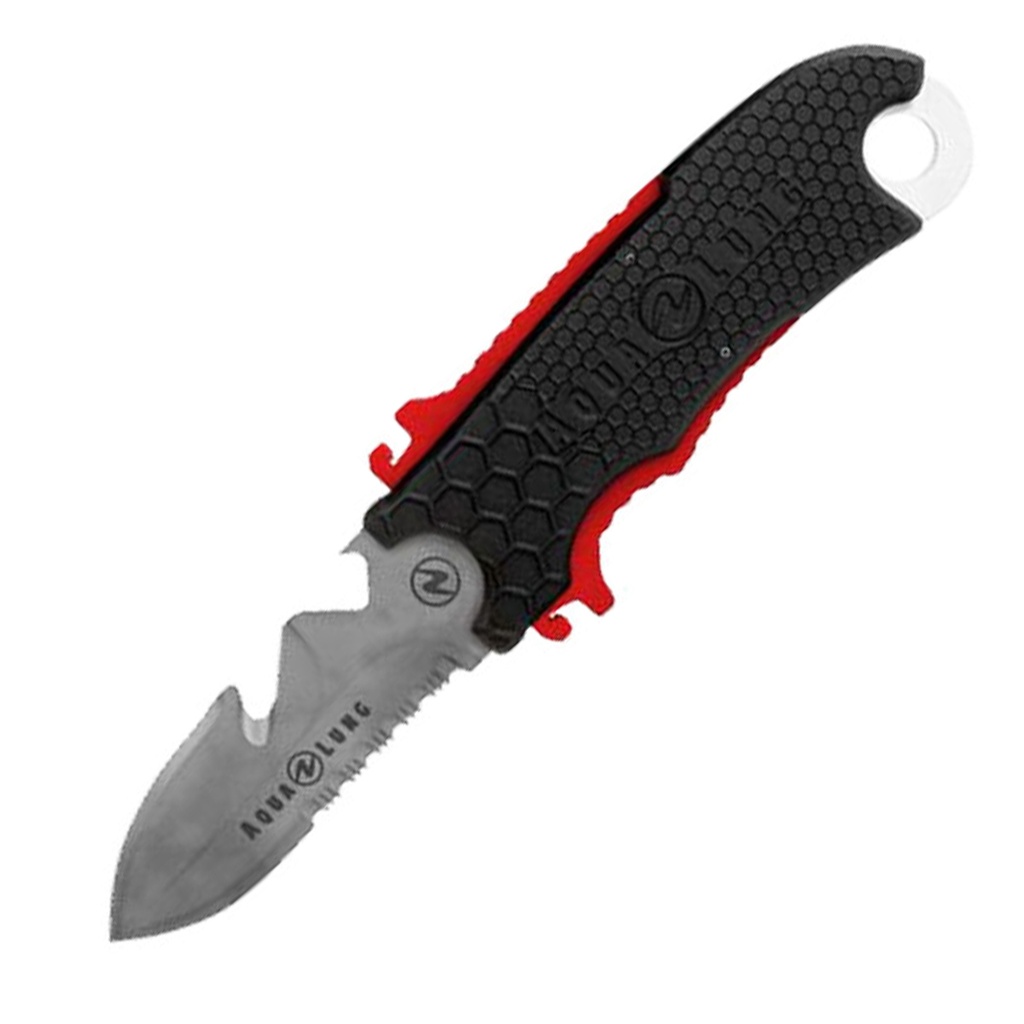 Aqualung Cuchillo Small Squeeze Rojo