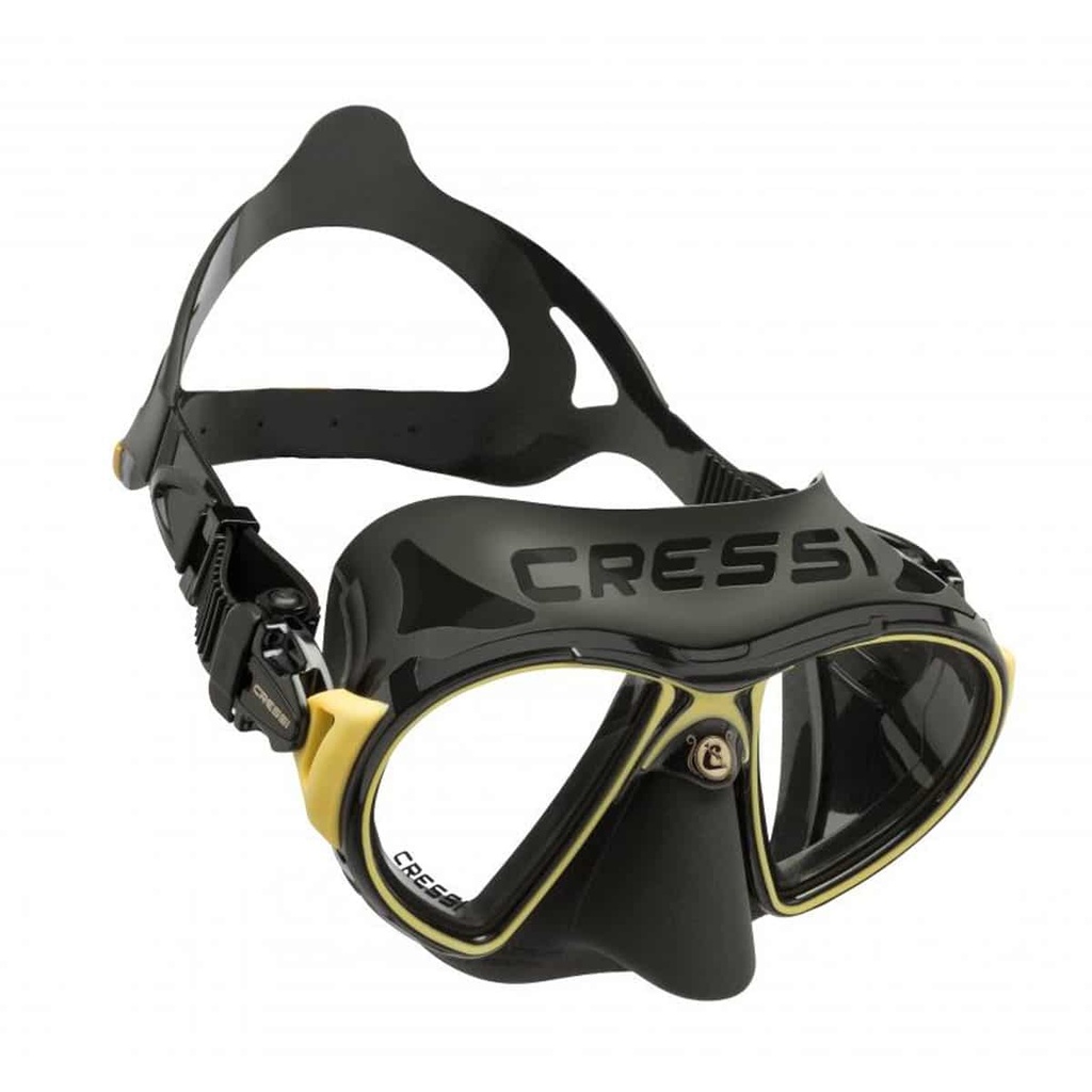 Cressi Mascara Zeus Fog Stop Negra / Oro