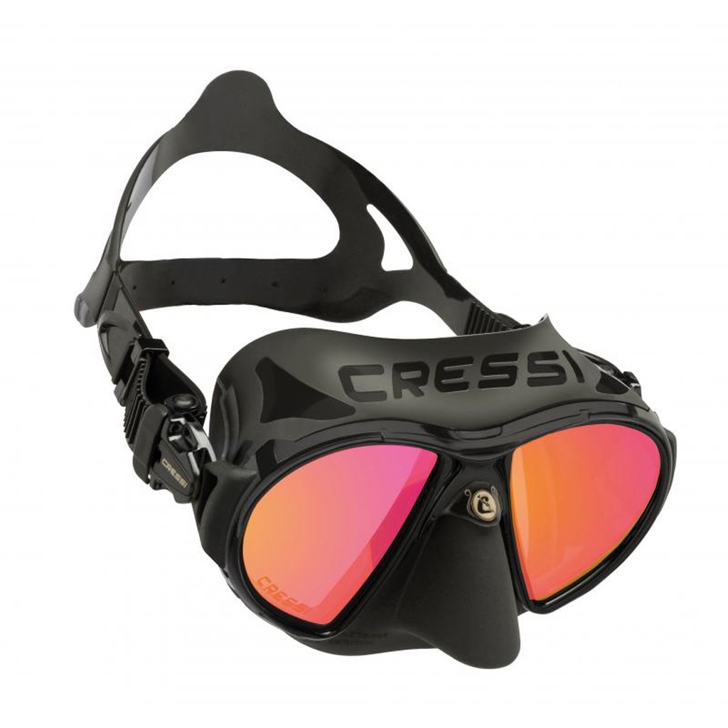 Cressi Mascara Zeus Fog Stop Negra / Iridio