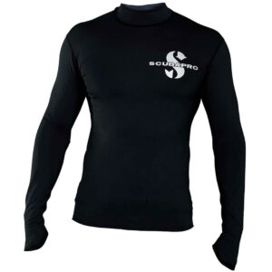 Scubapro Swim UPF 50 Camiseta Rash Guard Manga Larga Negro Hombre
